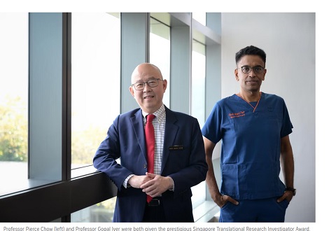 Two cancer surgeons each receive $6m research award to study cancers prevalent in Singapore